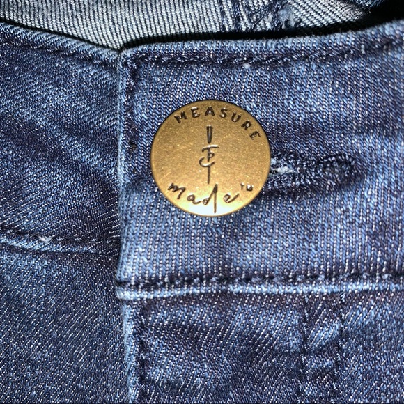 Measure And Made Straight Jean Dark Wash Jeans Size 8 Fit 3 New With Tags - Picture 6 of 16